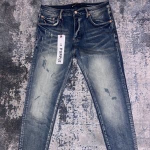 Purple Jeans Tinted Indigo Size 34
